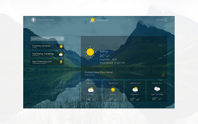 forecast web app. collaboration with @dev_mille. branding design illustration logo minimal ui ux web web design website