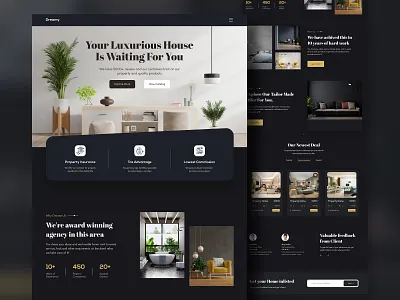 House Selling Agency - landing page constructionagency design housesell houseselllandingpage interirordesign landing page design landingpage modern design realestate trendywebdesign ui webdesign website websitedesign