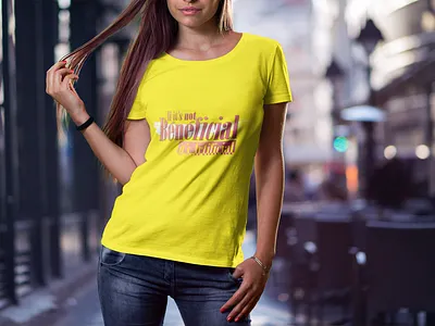 If it's not Beneficial it's Artificial text design design graphicdesign illustration logo stylish tshirt typography