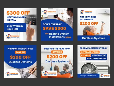Design for Social Advert for HVAC branding design graphic design illustration logo typography vector
