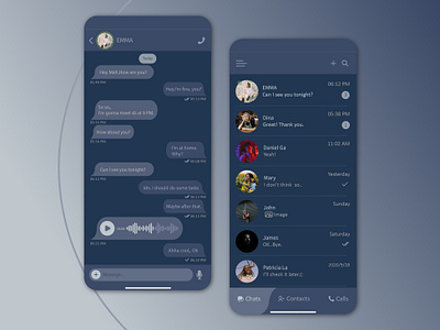 Dark messenger design app app design concept app ui design app uiux chat chatbox dark ui design messenger messenger design minimal minimalist mobile mobile app mobile app design night mode task typography ui ux