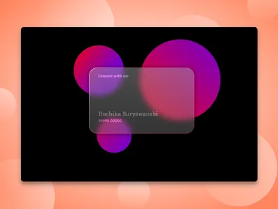 Glass effect card design icon illustration logo ui ux vector
