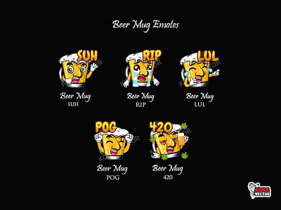 Beer Mug Twitch Emotes 420 beer beermug cartoon customemote customemotes design emoji emote emotes grapicforstream illustartion lul pog rip sticker suh twitch twitchemote twitchemotes