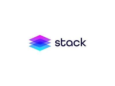 Stack Logo Design a b c d e f g h i j k l m n app brand branding colorful design gradient icon identity logo logomark mark mobile modern o p q r s t u v w x y z simple startup tech technology vector