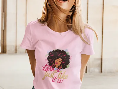 Lovin it Just Like it Character Design design graphicdesign illustration logo stylish tshirt typography
