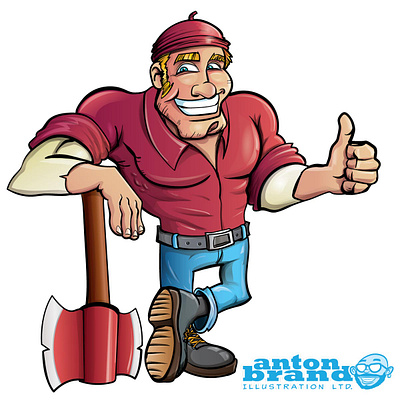 Lumberjack with an axe