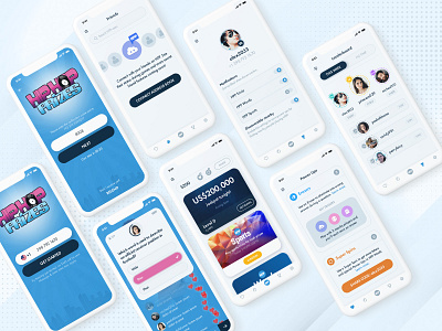 HHP Trivia | Quiz App app app design design designs game hiphop illustration live minimal mobile app points prizes quiz score trivia ui uiux user experience user interface ux