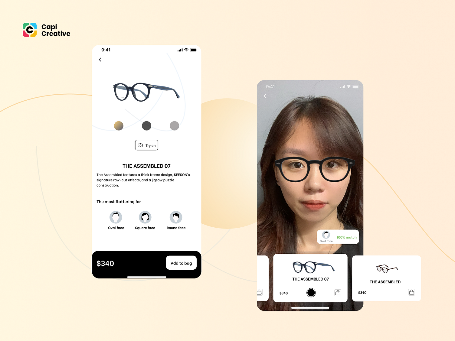 AR Glasses App UI concept by Capi Creative on Dribbble