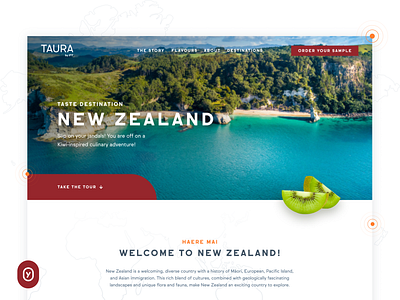 Taura | Travel Campaign page campaign culture destination destinations food landingpage map onlinemarketing travel traveldestination uidesign wanderlust webdesign website