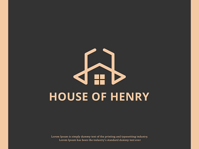 HOUSE OF HENRY REAL ESTATE H LETTERMARK LOGO DESIGN awesome logo business logo company logo creative logo design h letter logo house logo logo luxury logo minimalist logo modern logo mortgage office logo property logo real estate logo realtor logo symbol logo