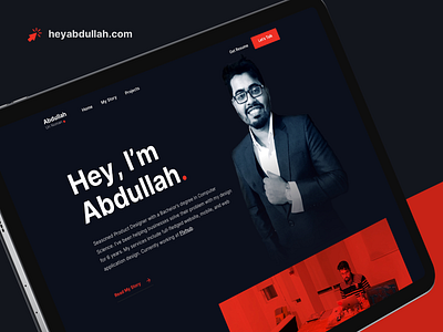 My Personal Website V0.1 landing page minimal project red trendy website