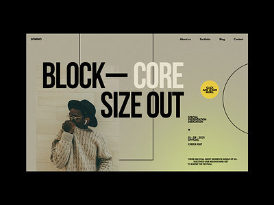 Festival - Website concept blog concept design fashion festival grid minimalist modern music swag ui ux web design website