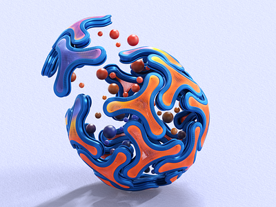 Abstract Element 3d 3dabstract 3dart 3ddesign 3dillustration 3dmodeling abstract art branding cinema4d design icon illustration logo nft nftart redshift render ui web