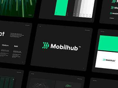 Mobilhub Brand Guidelines 3d animation branding design graphic design layout logo motion graphics typography ui ux vector