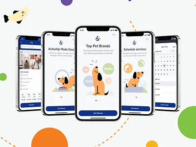 Petzone IOS App branding design illustration typography vector