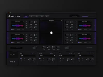 Fractals — Audio FX audio dark fx interface mac app music ui