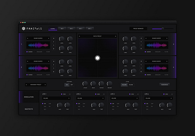 Fractals — Audio FX audio dark fx interface mac app music ui