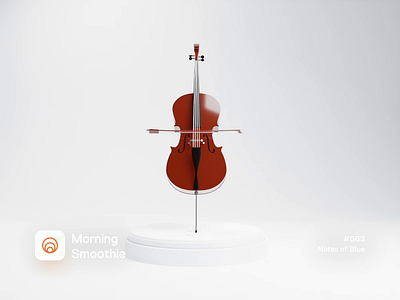 Notes of Blue 3d 3d animation 3d artwork 3d illustration animated animation blender blender3d cello design diorama illustration isometric isometric illustration logo music music player musician orchestra