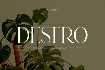 DESTRO Ligature Serif Font advertising branding classy display display font elegant fashion font fonts lettering logo magazine minimalist modern sans serif serif stylish typeface typography unique