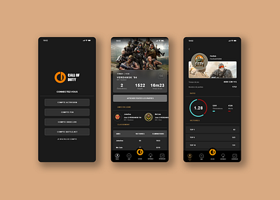 Call of Duty "Warzone" App Redesign app appdesign branding game gaming graphic design