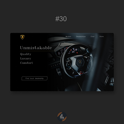 Day 30 of 30 Day Challenge! 30daychallenge design figma hero section lamborghini ui ux web design website