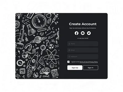 Sign Up Form 001 concept concept design dailyui dailyui001 illustration minimal ui ui design
