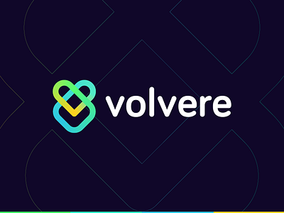 Volvere abstact app brand identity branding couples creative creative mark cute identity illustration letter mark logo love mark minimal simple symbol technology v logo v mark