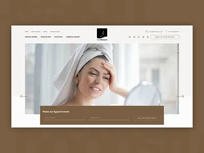 The Krisalys Web Design concept cosmetic cosmetic clinic hair salon idea interaction design layout mockup salon spa uiux user interface ux website design