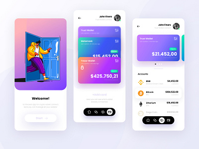 Crypto wallet app uiux app app ui banking app card crypto crypto app crypto uiux ui uiux wallet wallet app uiux wallet uiux web app