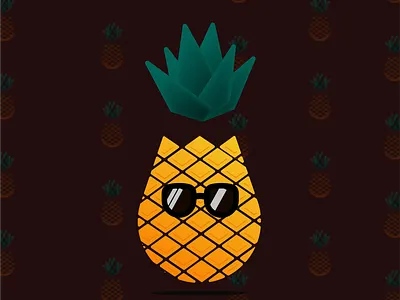 Tropical Pineapple branding desgin graphic design pineapple