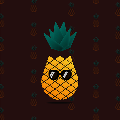 Tropical Pineapple branding desgin graphic design pineapple