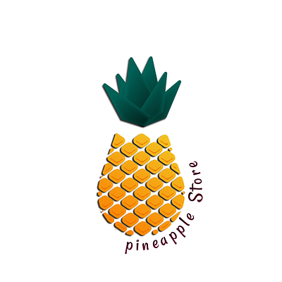 Pineapple Store branding graphic design logo pineapple