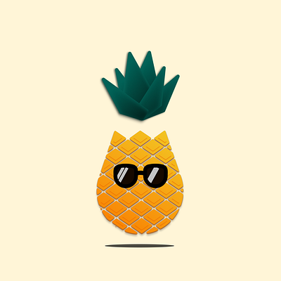 Tropical Pineapple desgin figma graphic design pineapple