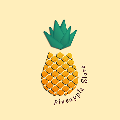 Pineapple Store branding graphic design pineapple store