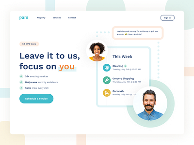 Please Assist Me assistant b2b brand agency brand design brand designer branding clean consumer hero illustration landing page minimal mockup modern product mockups saas startup web design website