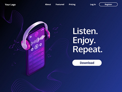 Landing Page Daily UI Challenge #3 app daily ui design landing page ui design ui web web design website