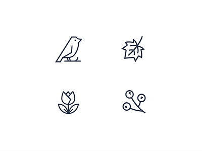 The Tree Center UI icons agency art bird birds butterfly figma filter icon icons illustration kit page pet product service system trees ui ux vector