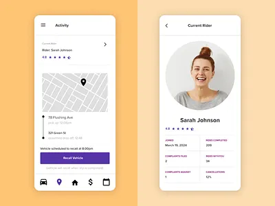 User Profile dailyui design profile ui ux