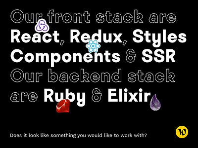 Developer hiring ad ad design typography