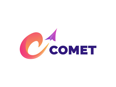 Comet - Rocketship Logo | dailylogochallenge apps logo comet creative logo dailylogochallenge icon logo logo mark logochallenge modern logo rokertship logo