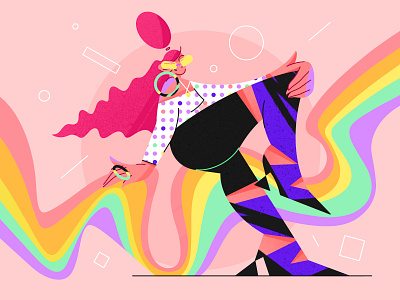 We are who we are⁣⁣ app bodypositive character colorful design equality feminism gay girl illustration pride rainbow society texture tolerance ui vector web woman