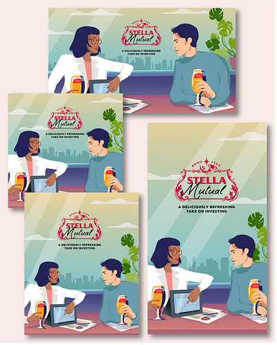 Stella Artois, Stella Mutual branding graphic design illustration