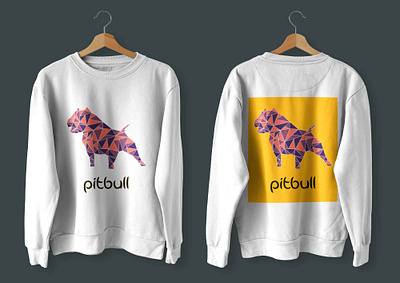 Pitbull design illustration logo