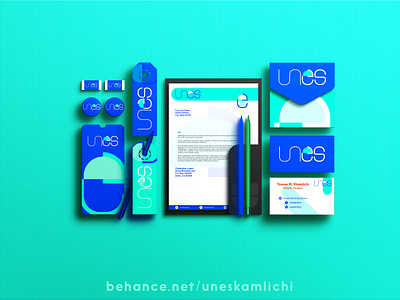 Stationery branding design illustration