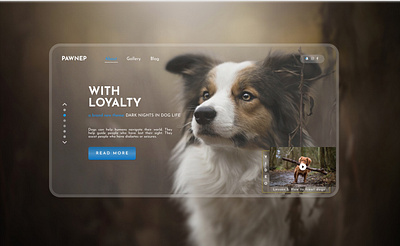 Dog landing page