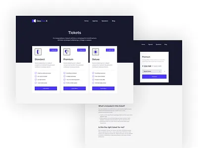 DesConX Landing Page Design concept conference design figma figmadesign landing page ui ux virtual virtual conference