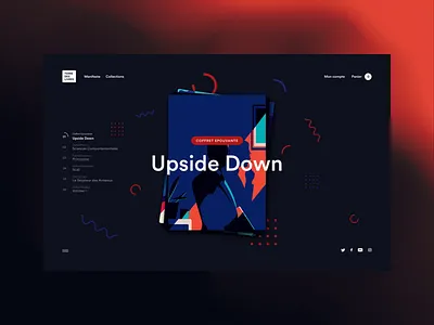 Terre des Livres carousel design desktop gradient