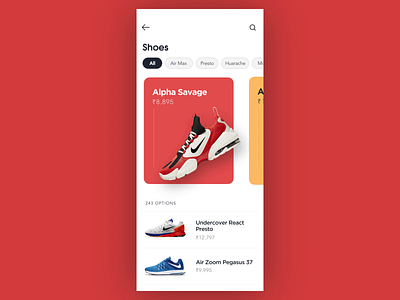 Parallax Swipe Mobile UI 3d animation graphic design motion graphics