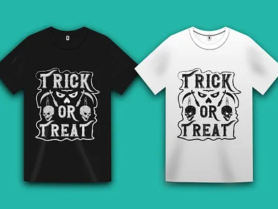 Trick or treat t-shirt grunge