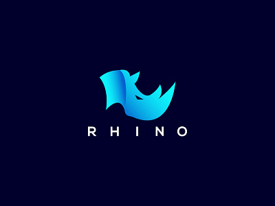 Rhino Logo 3d animation app branding design game graphic design illustration logo motion graphics rhino rhino horns rhino logo rhino strong rhinos strong ui ux vector